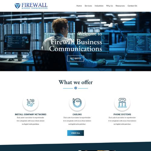 IT service provider website example by One Eleven Web Design