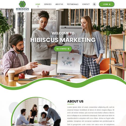 Marketing agency website example by One Eleven Web Design