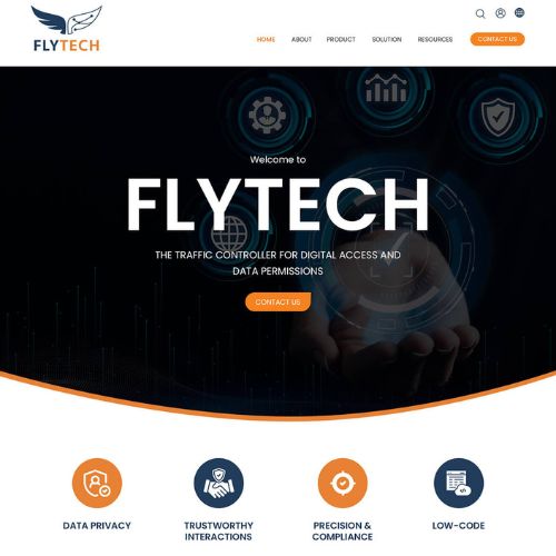 Cybersecurity website example by One Eleven Web Design