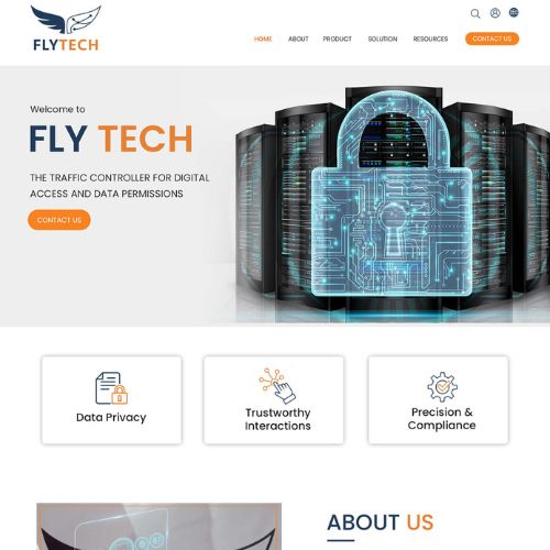 Cybersecurity website example by One Eleven Web Design
