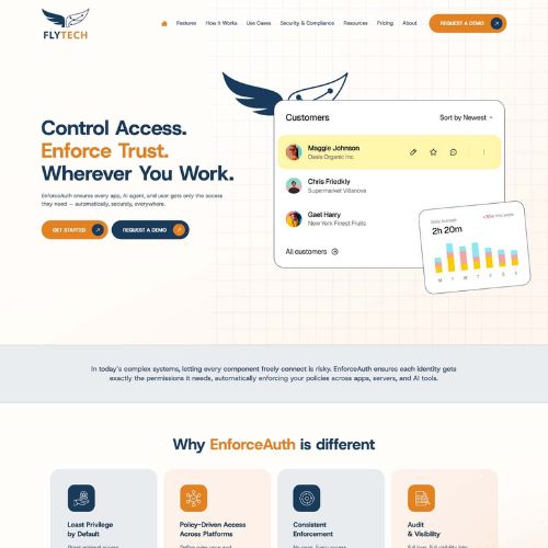 Cybersecurity website example by One Eleven Web Design