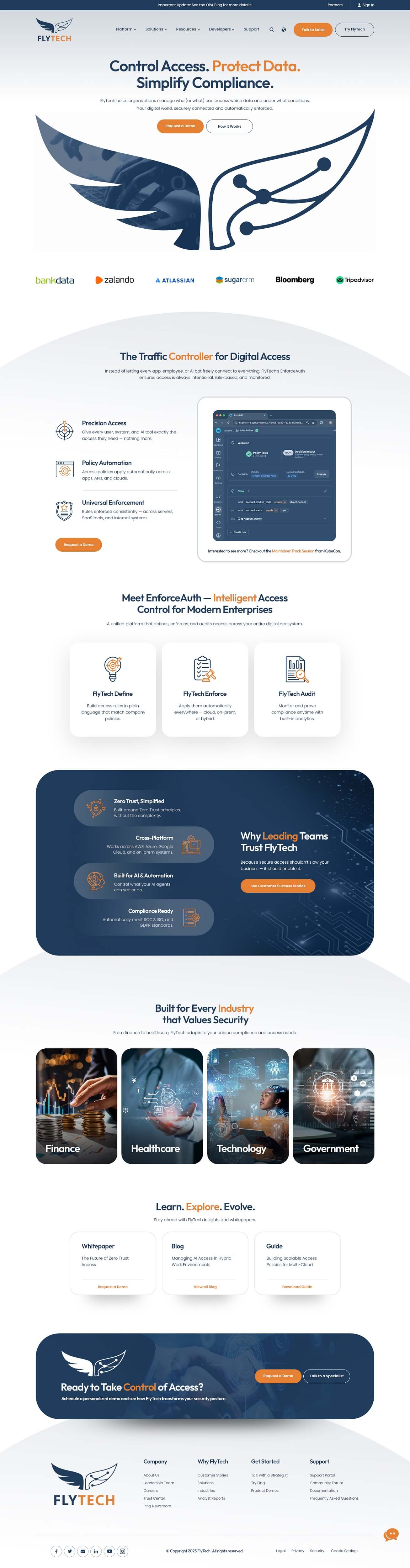 Cybersecurity website example by One Eleven Web Design