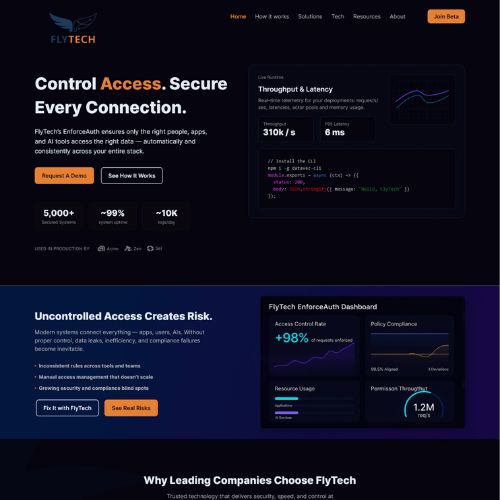 Cybersecurity website example by One Eleven Web Design