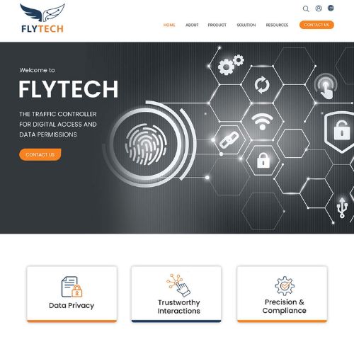 Cybersecurity website example by One Eleven Web Design