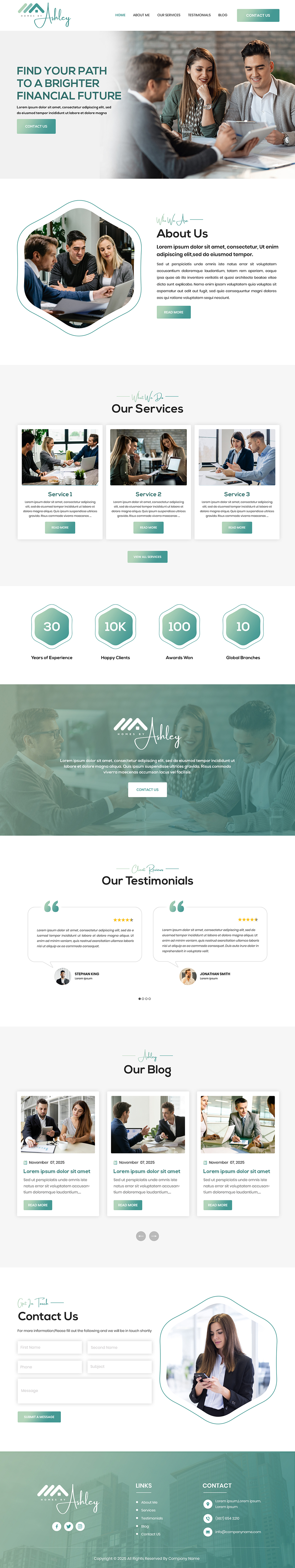 Real estate agency website example by One Eleven Web Design