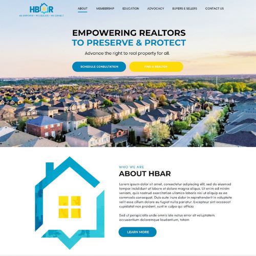 REALTOR® association website example by One Eleven Web Design