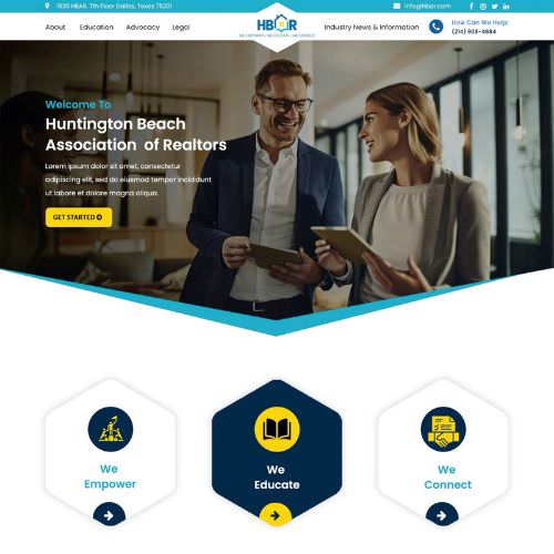 REALTOR® association website example by One Eleven Web Design