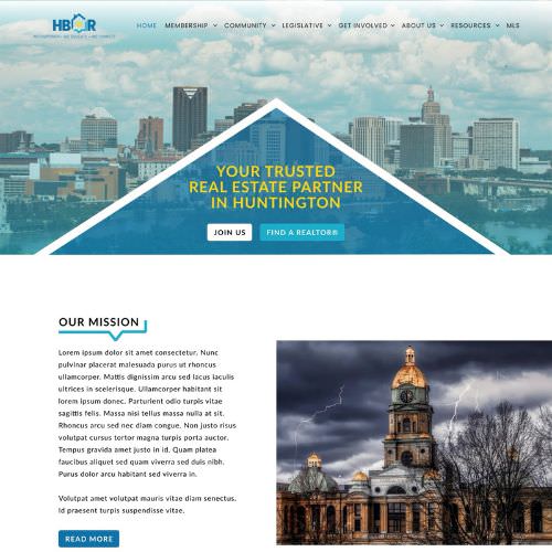 REALTOR® association website example by One Eleven Web Design
