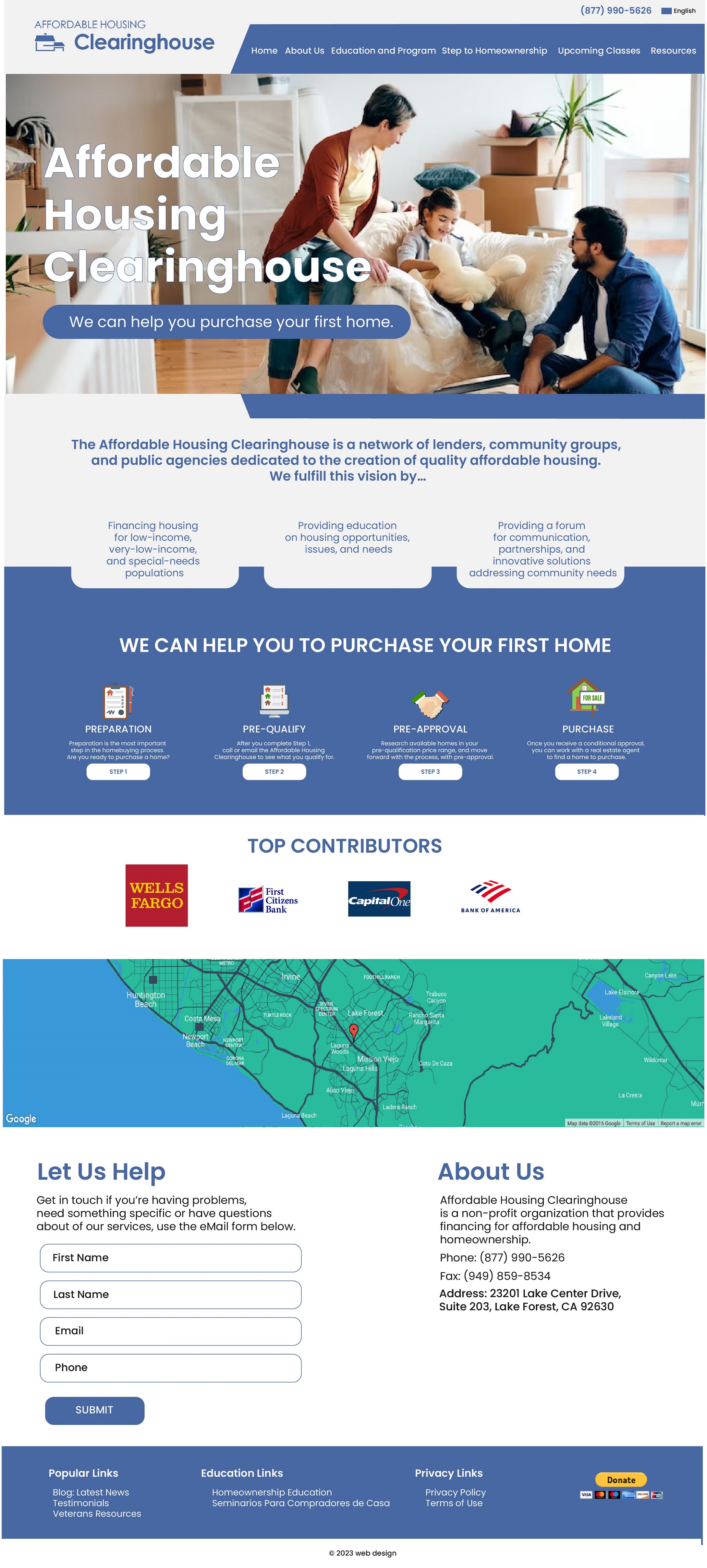 Home buyer education website example by One Eleven Web Design