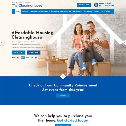 Home buyer educator website example by One Eleven Web Design