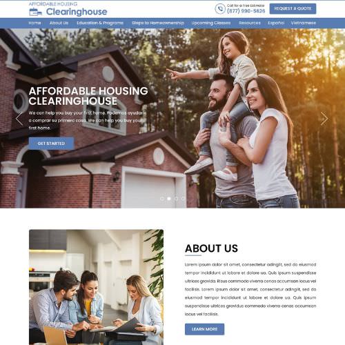 Home buyer educator website example by One Eleven Web Design