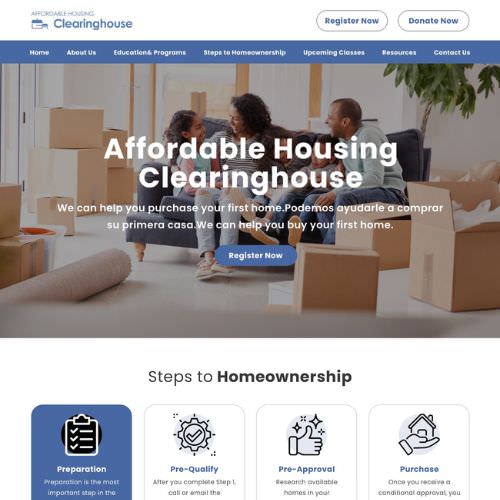 Home buyer educator website example by One Eleven Web Design