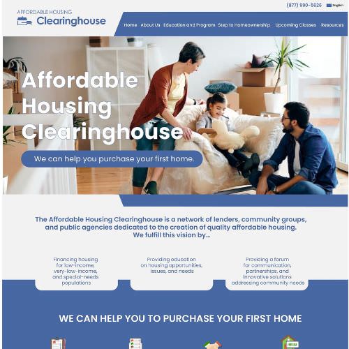Home buyer educator website example by One Eleven Web Design