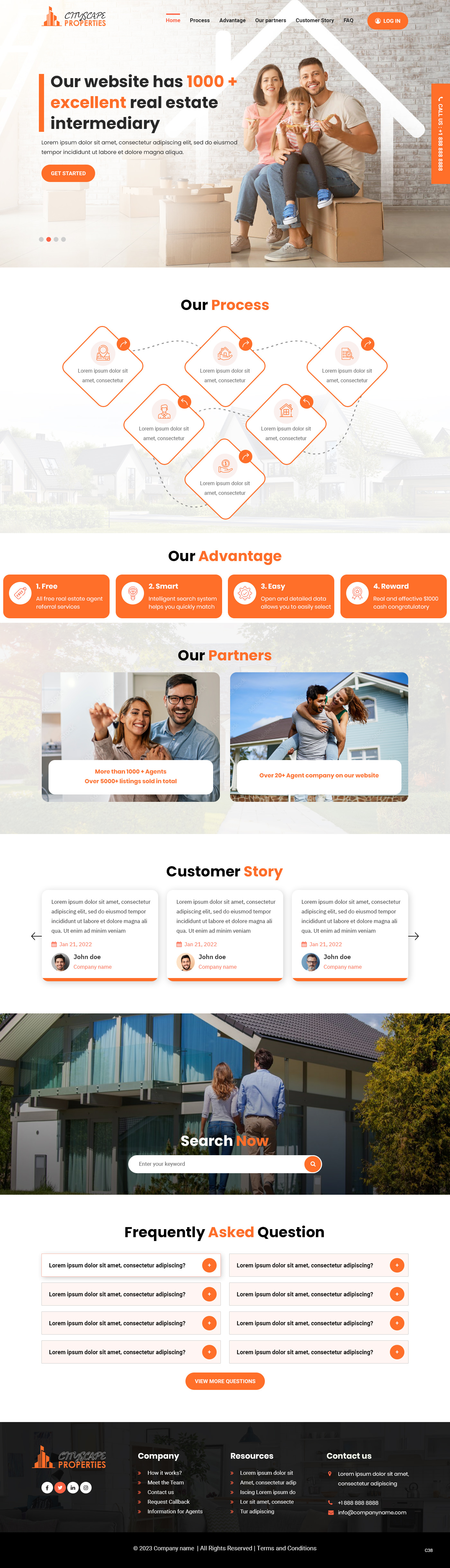 Property management website example by One Eleven Web Design