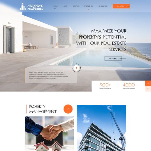 Property management website example by One Eleven Web Design