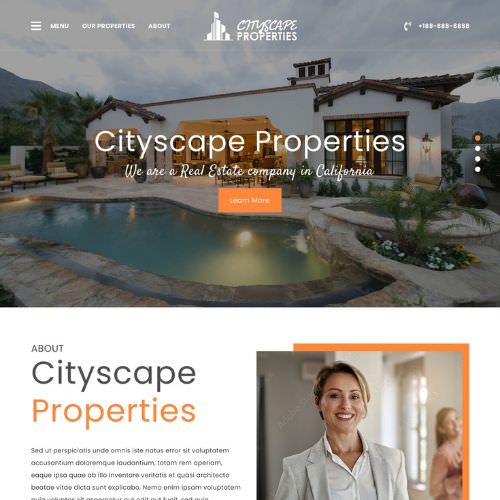 Property management website example by One Eleven Web Design