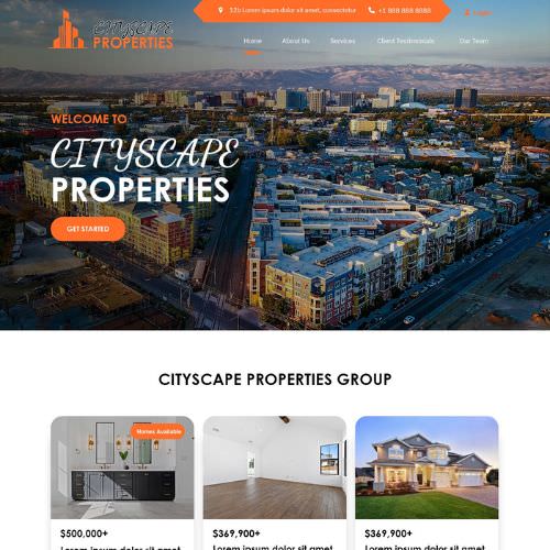 Property management website example by One Eleven Web Design