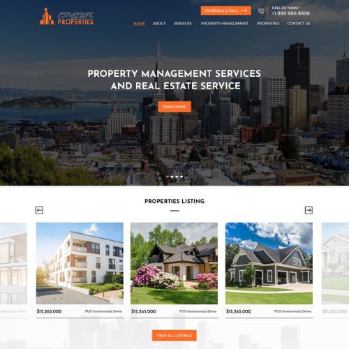 Property management website example by One Eleven Web Design