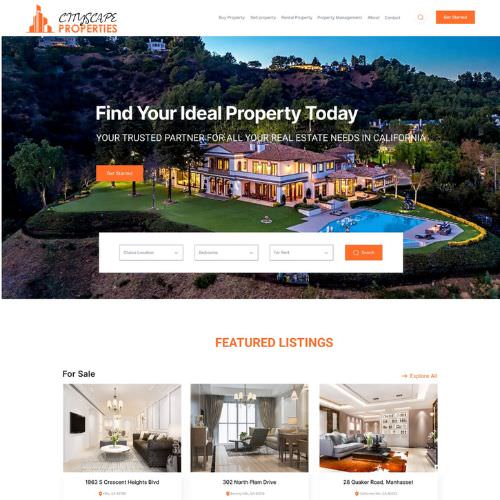 Property management website example by One Eleven Web Design