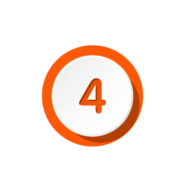 #4 in a raised circle
