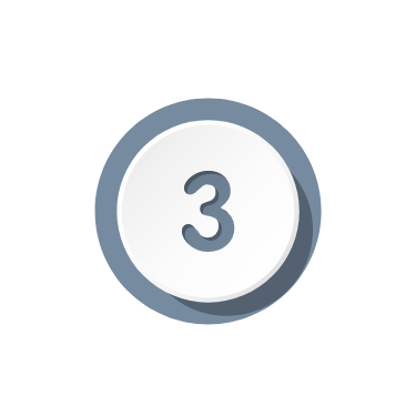#3 in a raised circle
