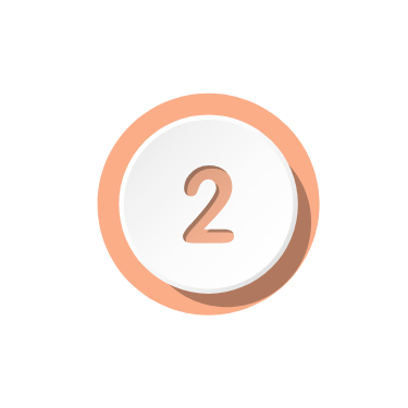 #2 in a raised circle