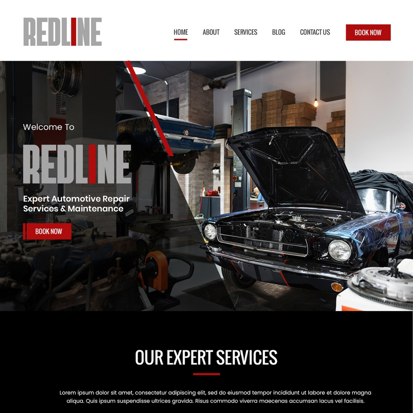 Auto repair website example by One Eleven Web Design