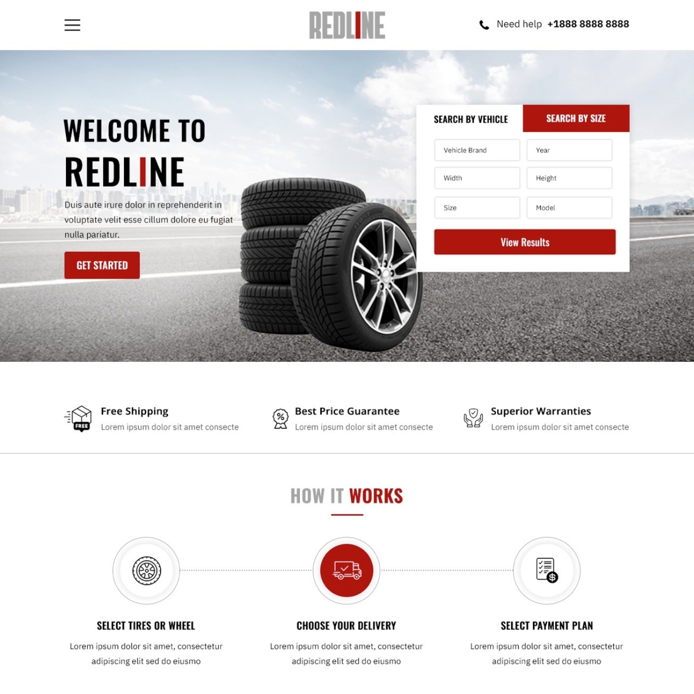 Auto repair website example by One Eleven Web Design
