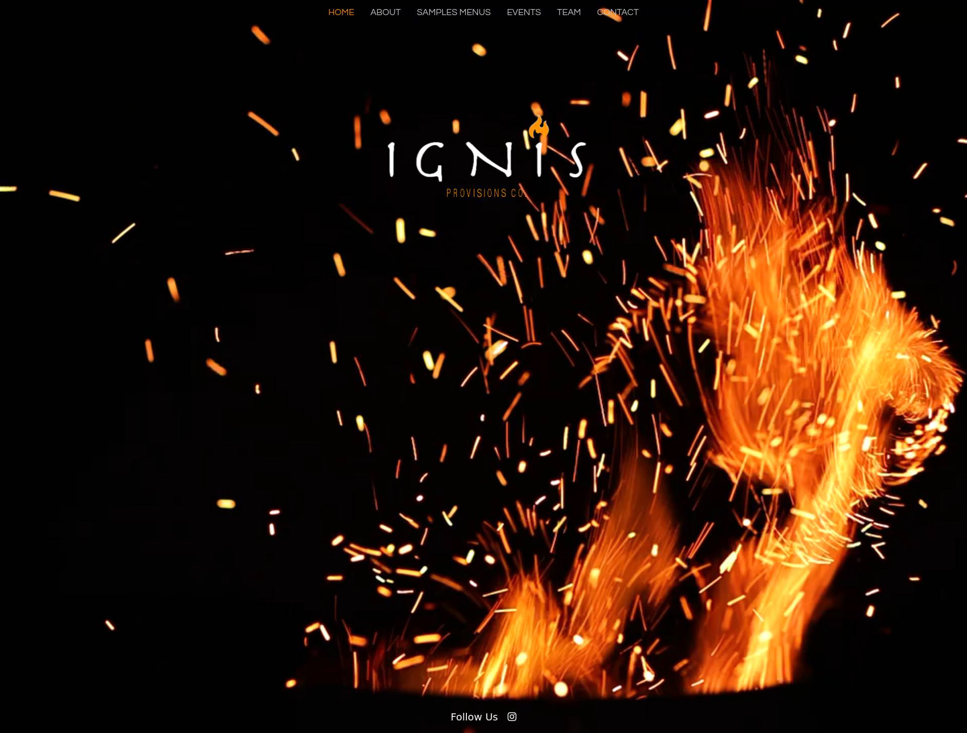 Catering website example by One Eleven Web Design