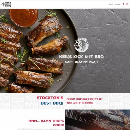 Catering website example by One Eleven Web Design