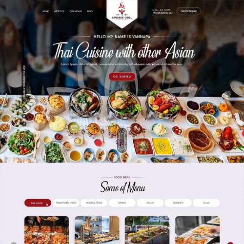 Catering website example by One Eleven Web Design
