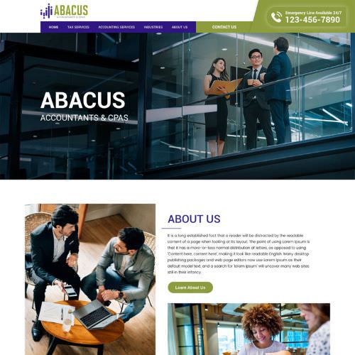 Bookkeepers website example by One Eleven Web Design