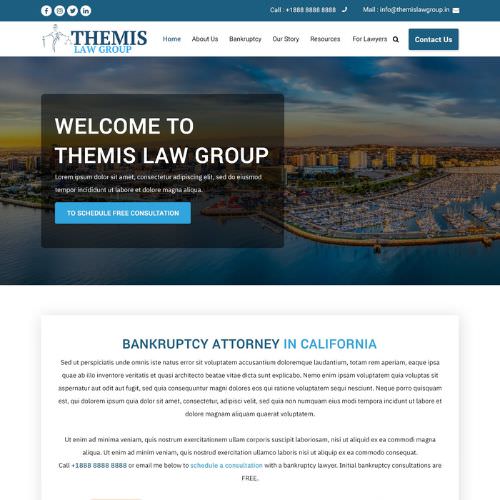 Criminal defense attornies website example by One Eleven Web Design
