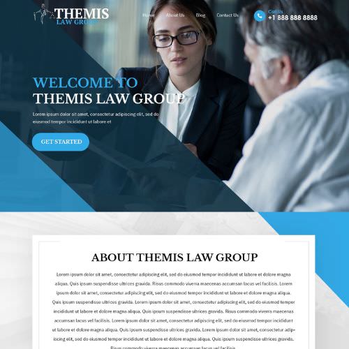 Criminal defense attornies website example by One Eleven Web Design