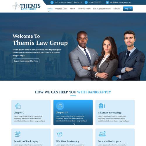 Criminal defense attornies website example by One Eleven Web Design