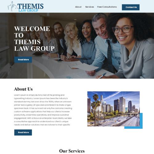 Criminal defense attornies website example by One Eleven Web Design