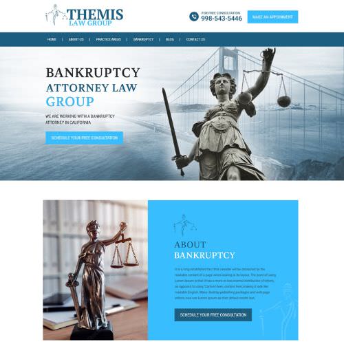 Criminal defense attornies website example by One Eleven Web Design