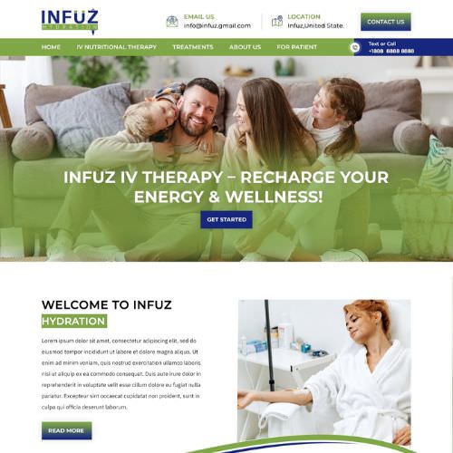 IV nutrional therapist website example by One Eleven Web Design