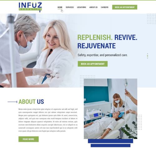 IV nutrional therapist website example by One Eleven Web Design