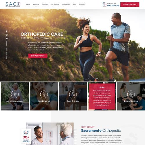 Orthopedic surgeon website example by One Eleven Web Design