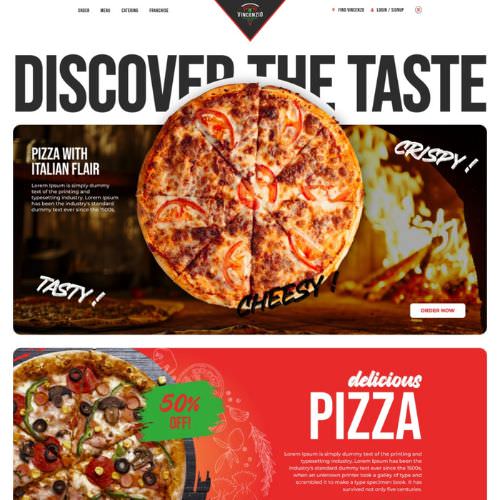 Pizzeria website example by One Eleven Web Design