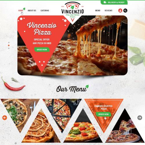 Pizzeria website example by One Eleven Web Design