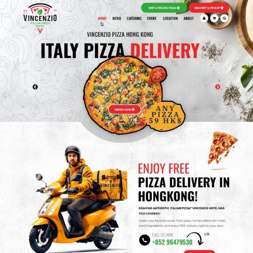 Pizzeria website example by One Eleven Web Design