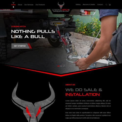Truck accessory website example by One Eleven Web Design