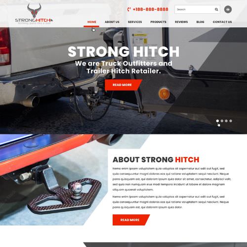 Truck accessory website example by One Eleven Web Design