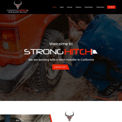 Truck accessory website example by One Eleven Web Design