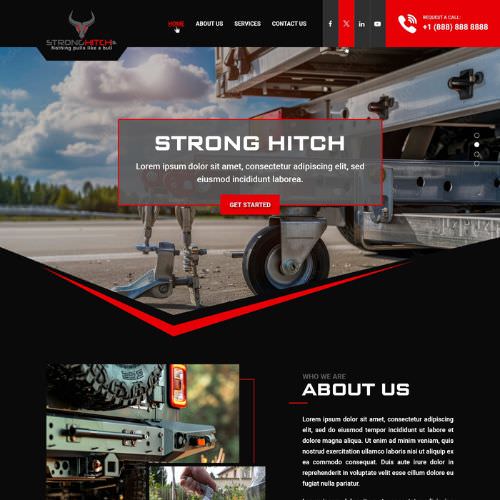 Truck accessory website example by One Eleven Web Design