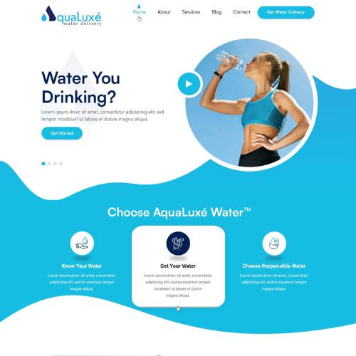 Water delivery website example by One Eleven Web Design