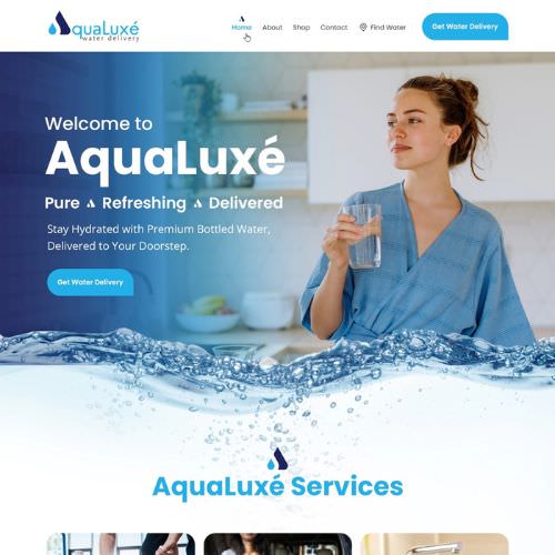 Water delivery website example by One Eleven Web Design