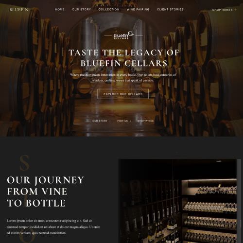 Winery website example by One Eleven Web Design